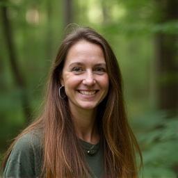 Adéla Kovářová, Eco Tour Guide, on a forest trail